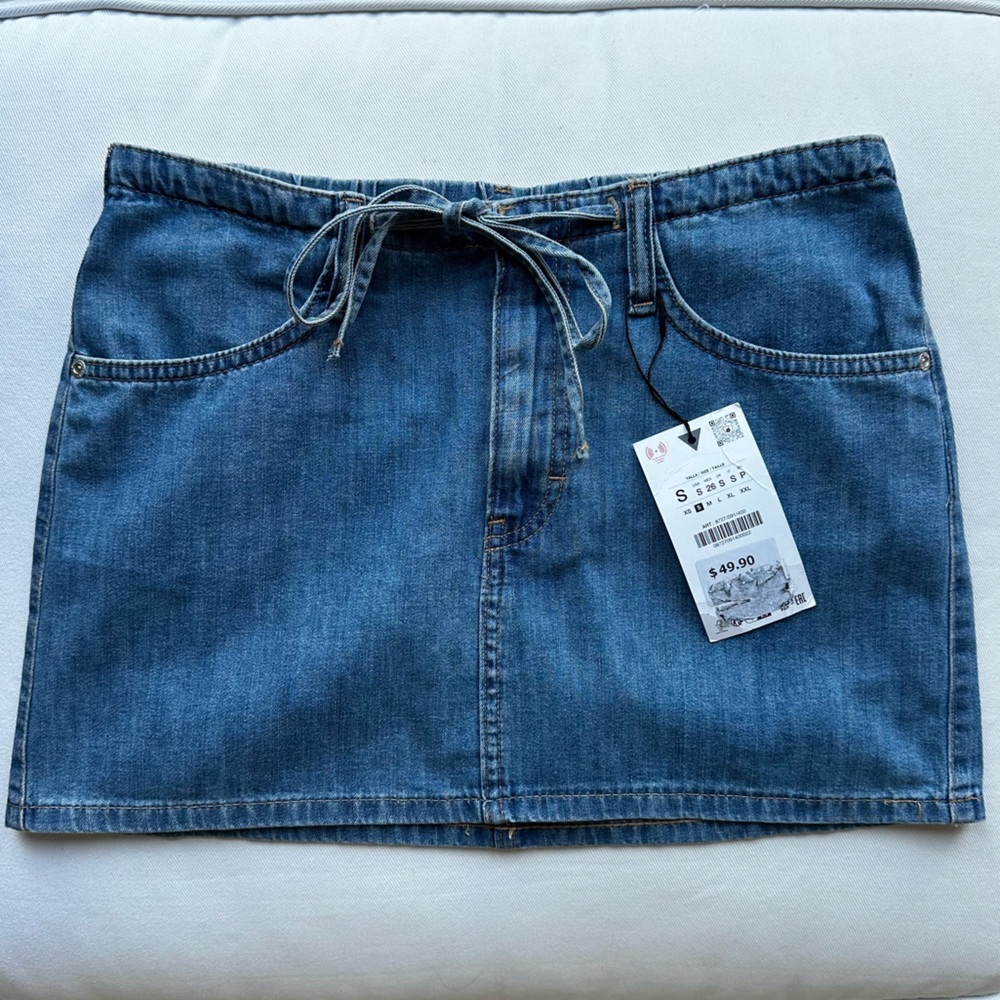 Zara Denim Mini Skirt | Size S | New With Tags
